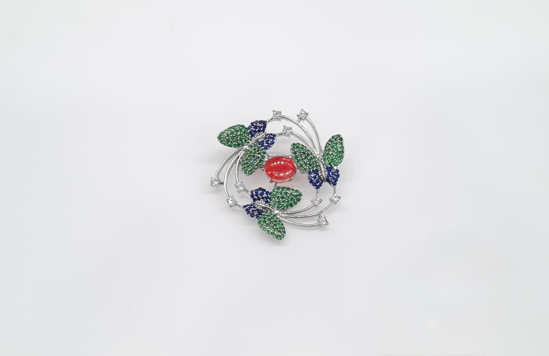Cz Brooch 10571 - KRISHNA'S SWETA JEWELLERY