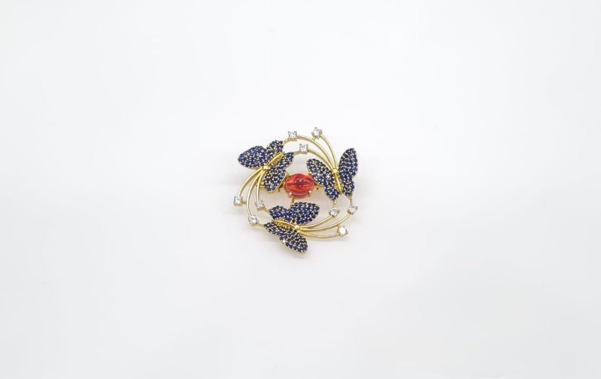 Cz Brooch 10571 - KRISHNA'S SWETA JEWELLERY