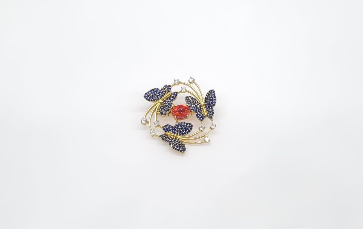Cz Brooch 10571 - KRISHNA'S SWETA JEWELLERY