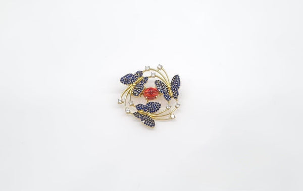 Cz Brooch 10571 - KRISHNA'S SWETA JEWELLERY