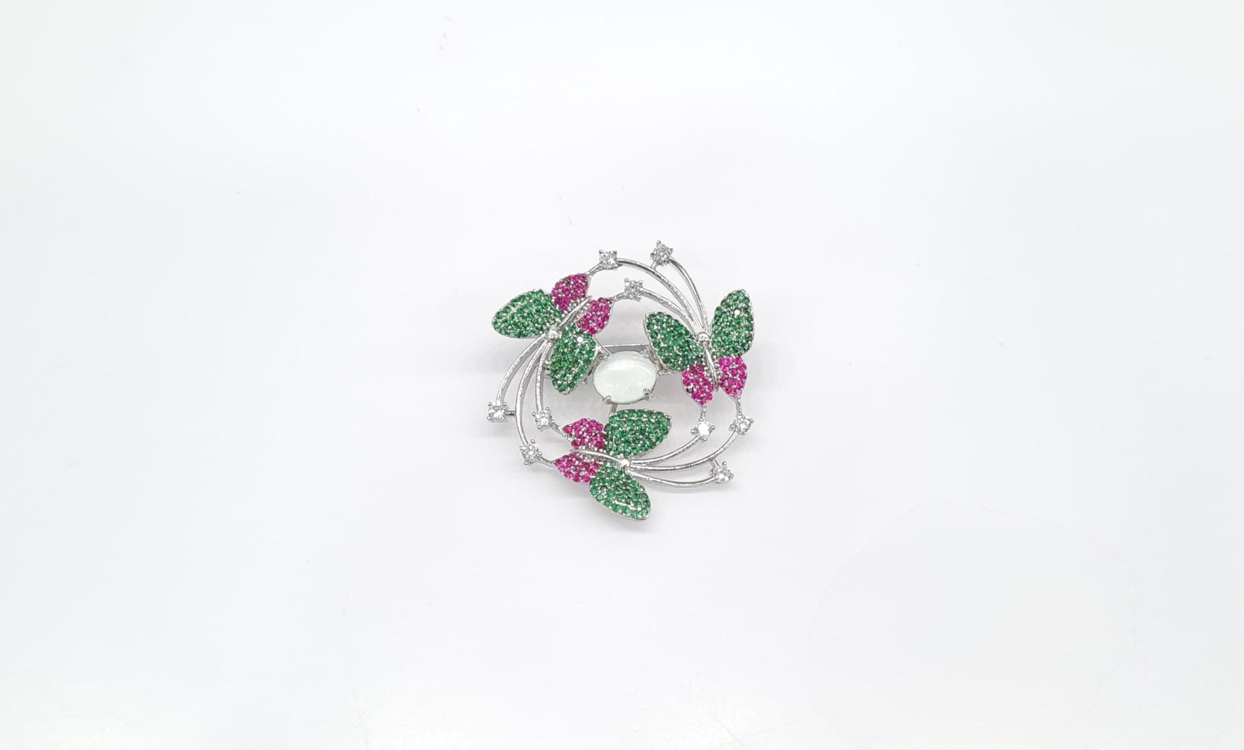 Cz Brooch 10571 - KRISHNA'S SWETA JEWELLERY