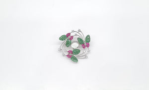 Cz Brooch 10571 - KRISHNA'S SWETA JEWELLERY