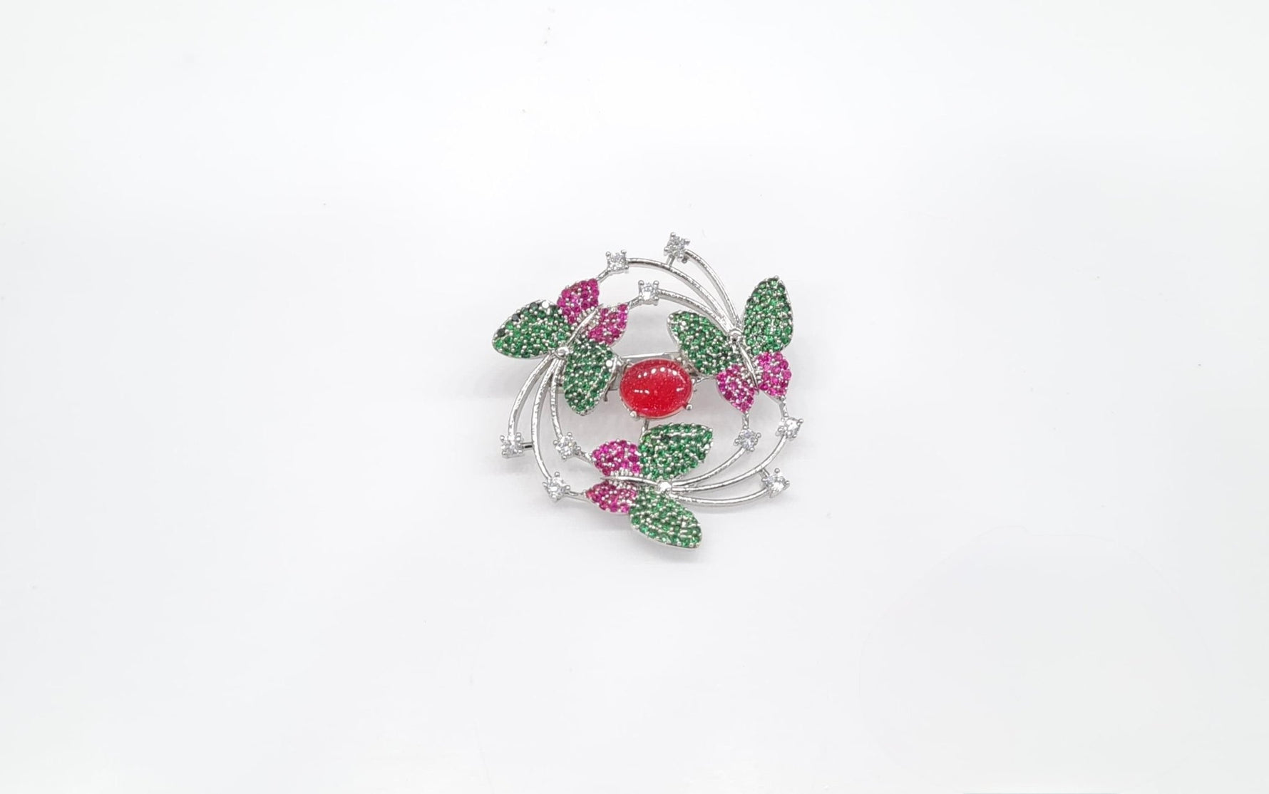 Cz Brooch 10571 - KRISHNA'S SWETA JEWELLERY