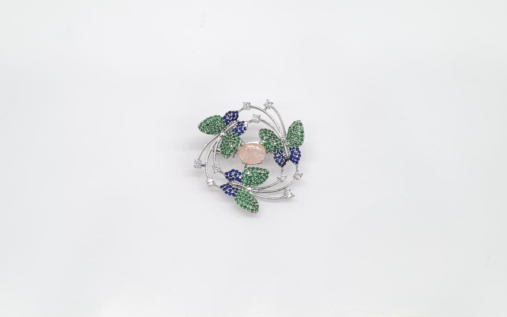 Cz Brooch 10571 - KRISHNA'S SWETA JEWELLERY
