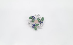 Cz Brooch 10571 - KRISHNA'S SWETA JEWELLERY