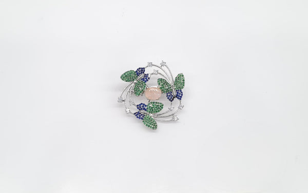 Cz Brooch 10571 - KRISHNA'S SWETA JEWELLERY