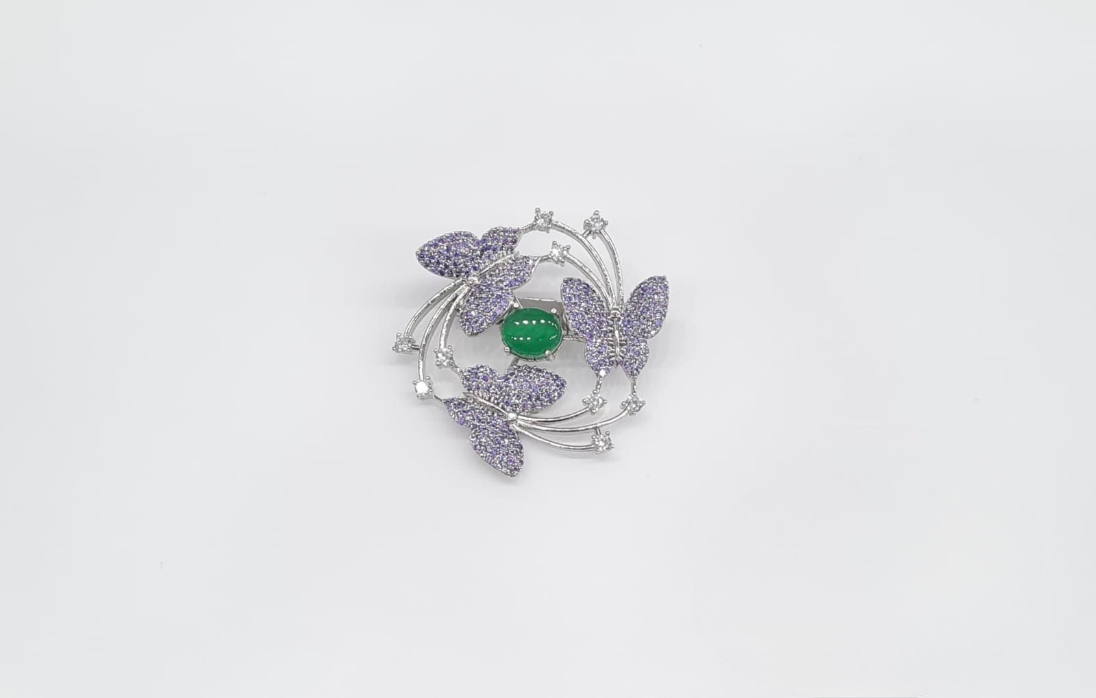 Cz Brooch 10571 - KRISHNA'S SWETA JEWELLERY