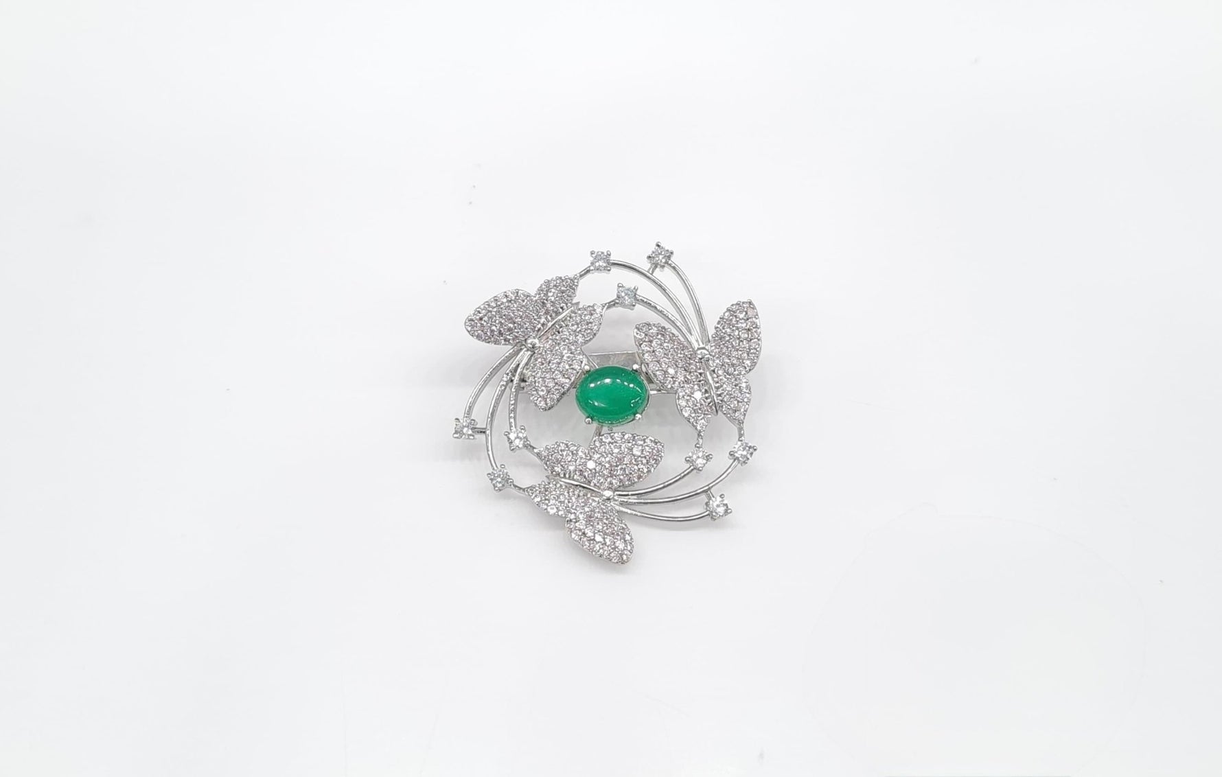 Cz Brooch 10571 - KRISHNA'S SWETA JEWELLERY