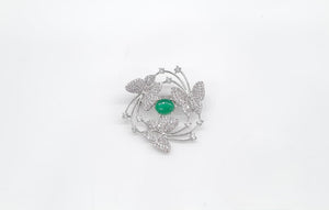 Cz Brooch 10571 - KRISHNA'S SWETA JEWELLERY