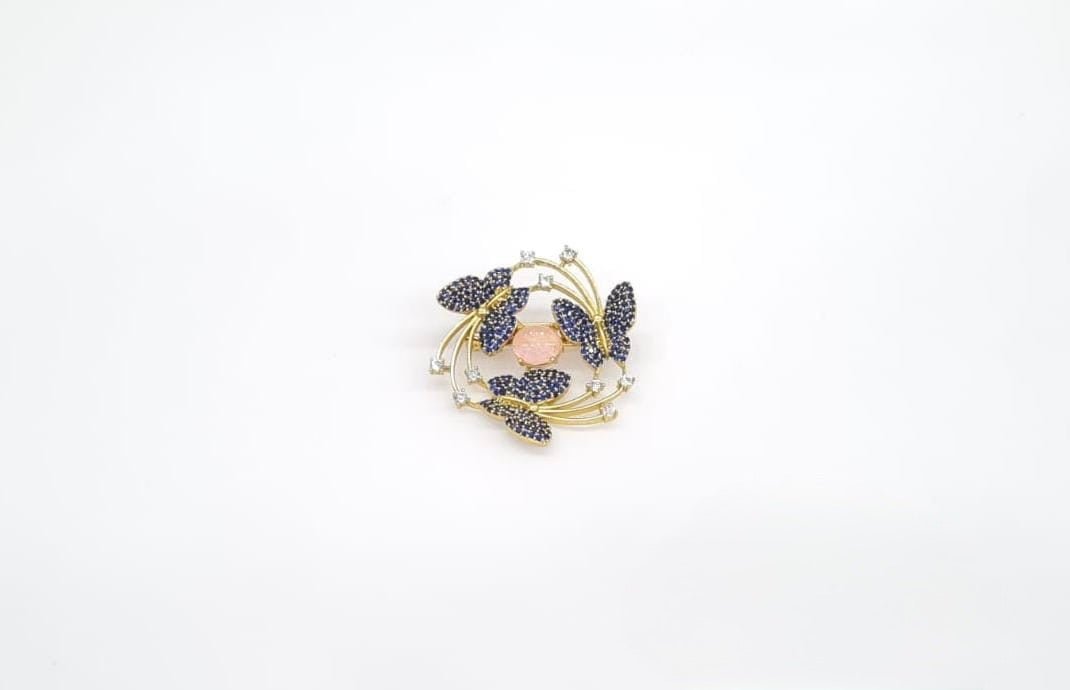 Cz Brooch 10571 - KRISHNA'S SWETA JEWELLERY