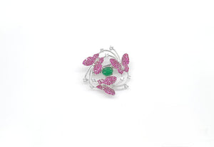 Cz Brooch 10571 - KRISHNA'S SWETA JEWELLERY