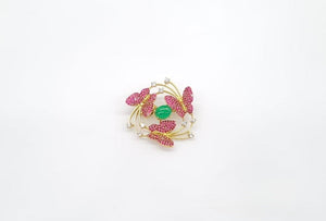 Cz Brooch 10571 - KRISHNA'S SWETA JEWELLERY