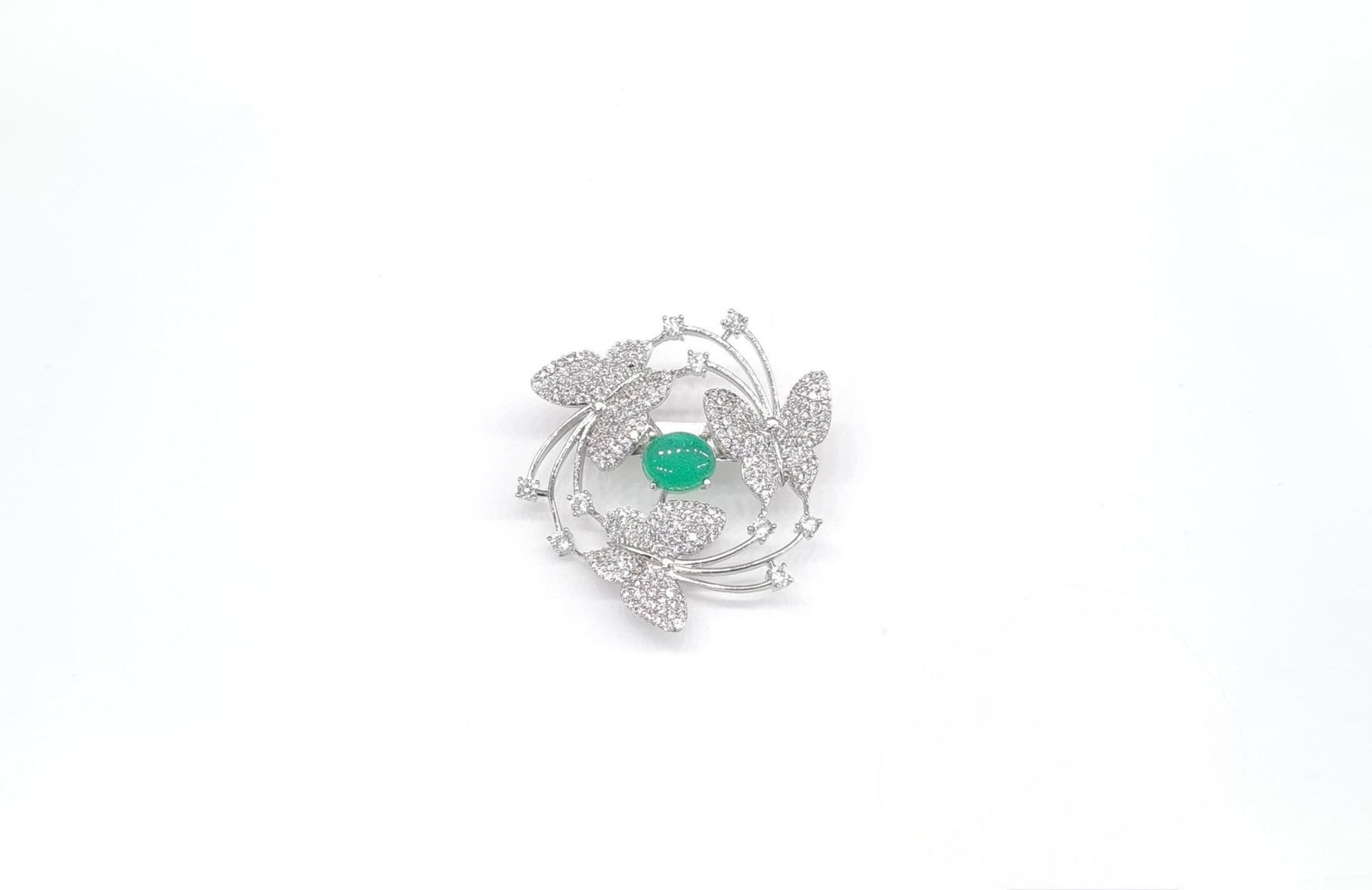 Cz Brooch 10571 - KRISHNA'S SWETA JEWELLERY