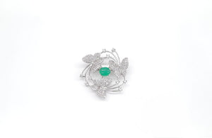 Cz Brooch 10571 - KRISHNA'S SWETA JEWELLERY