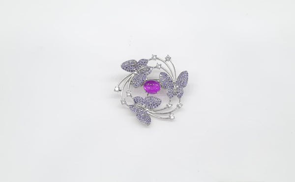 Cz Brooch 10571 - KRISHNA'S SWETA JEWELLERY