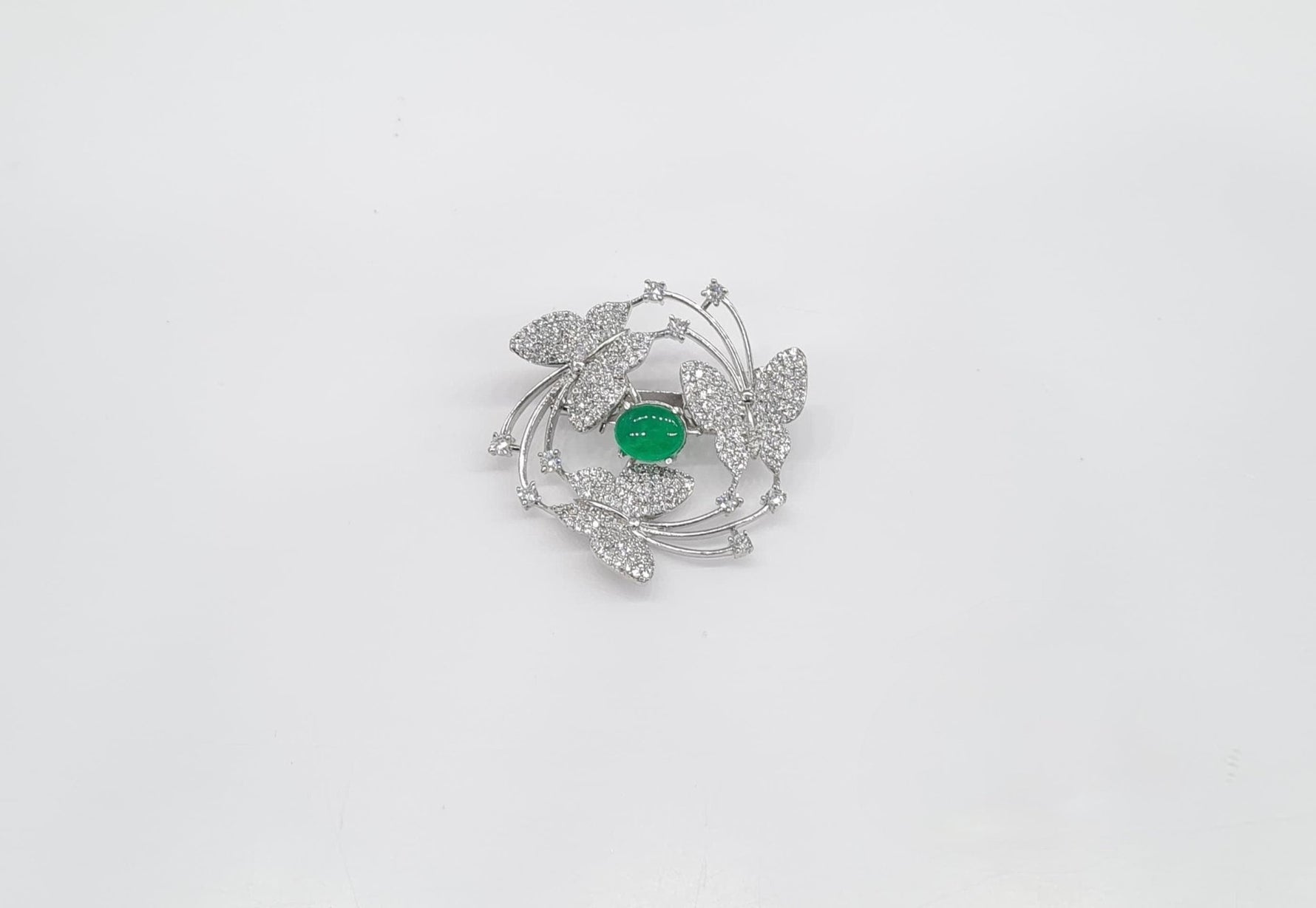 Cz Brooch 10571 - KRISHNA'S SWETA JEWELLERY