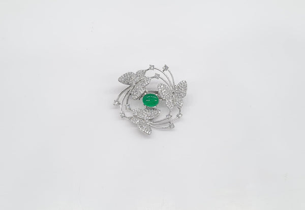 Cz Brooch 10571 - KRISHNA'S SWETA JEWELLERY
