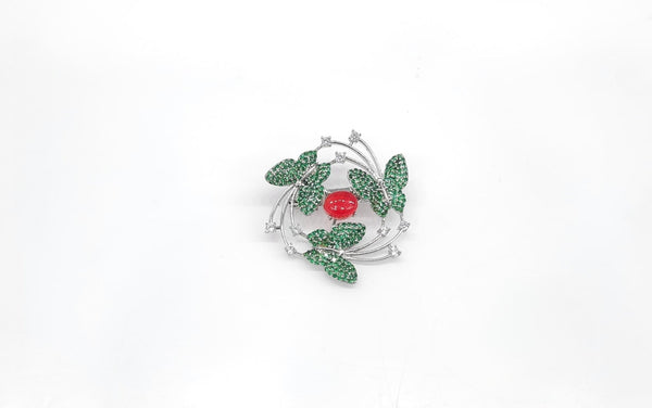 Cz Brooch 10571 - KRISHNA'S SWETA JEWELLERY