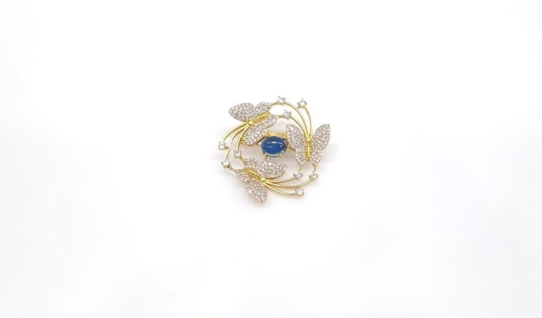 Cz Brooch 10571 - KRISHNA'S SWETA JEWELLERY