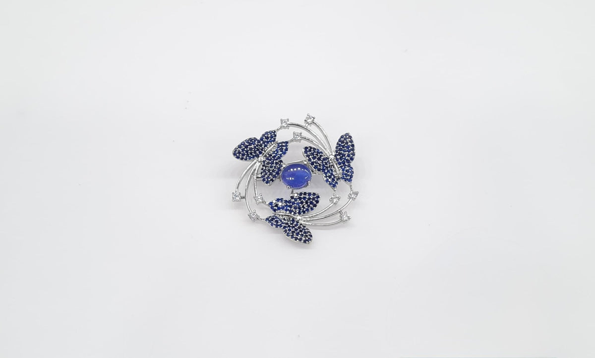 Cz Brooch 10571 - KRISHNA'S SWETA JEWELLERY
