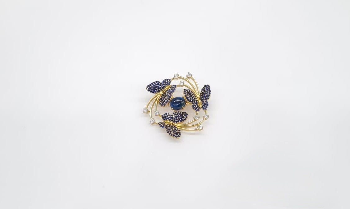 Cz Brooch 10571 - KRISHNA'S SWETA JEWELLERY