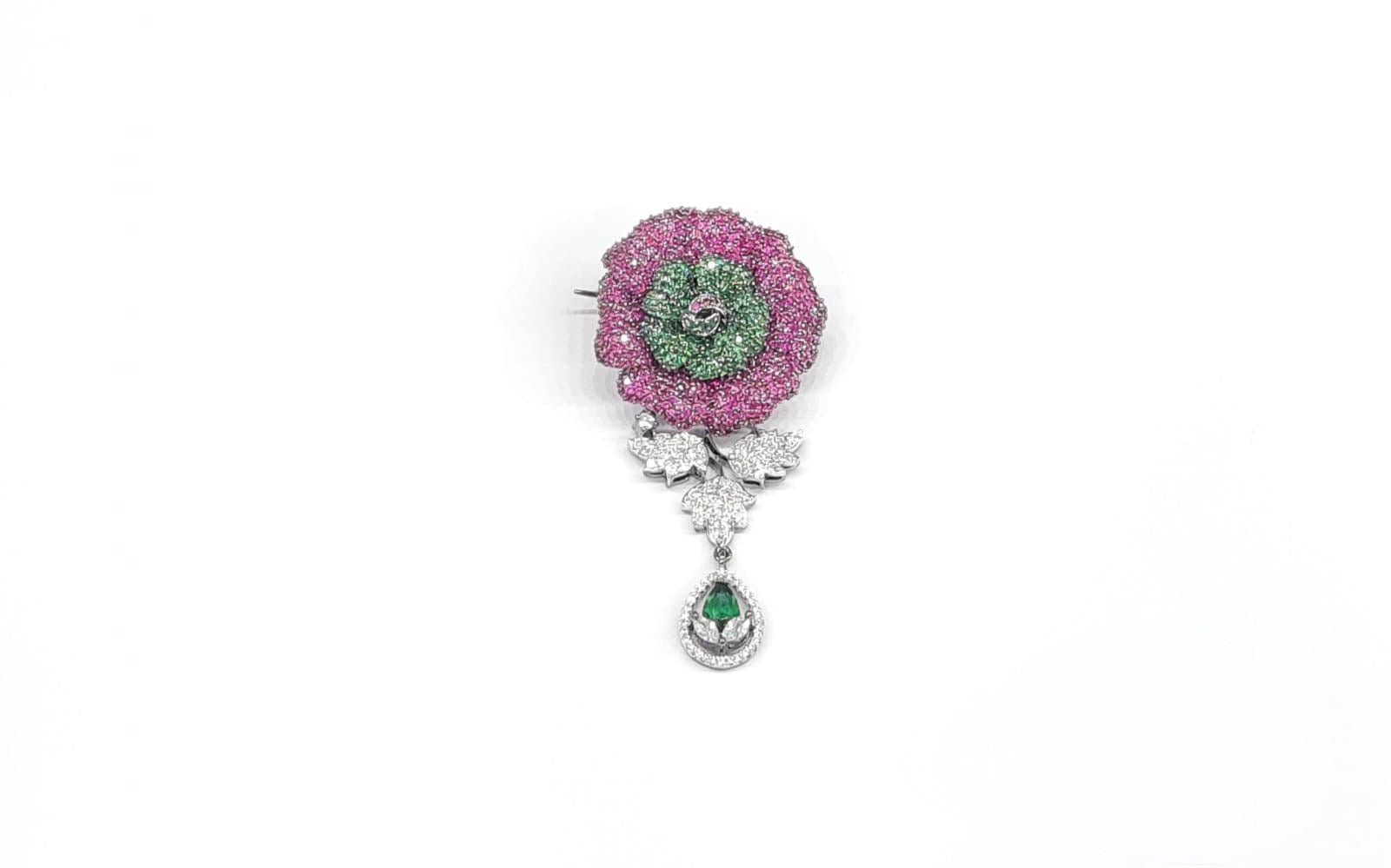 Cz Brooch 11100 - KRISHNA'S SWETA JEWELLERY