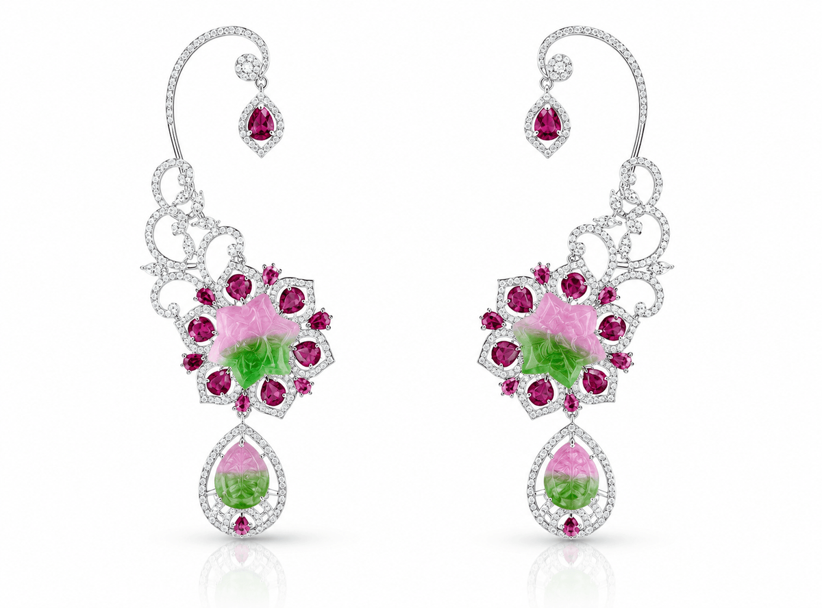 Cz Carving Earcuff 08883 - KRISHNA'S SWETA JEWELLERY