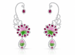 Cz Carving Earcuff 08883 - KRISHNA'S SWETA JEWELLERY