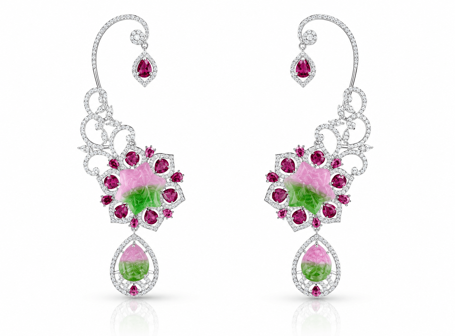 Cz Carving Earcuff 08883 - KRISHNA'S SWETA JEWELLERY