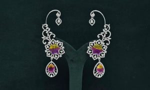 Cz Carving Earcuff 08883 - KRISHNA'S SWETA JEWELLERY