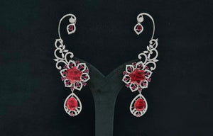 Cz Carving Earcuff 08883 - KRISHNA'S SWETA JEWELLERY