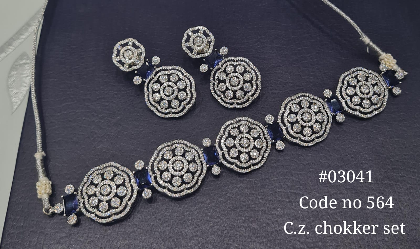 Cz Choker 03041 - KRISHNA'S SWETA JEWELLERY