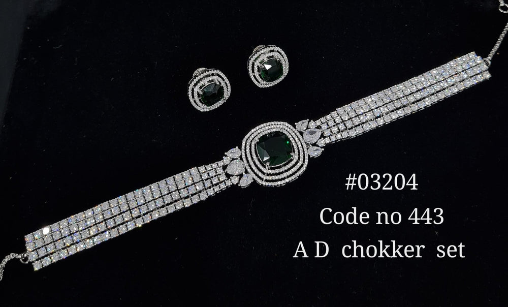 Cz Choker 03204 - KRISHNA'S SWETA JEWELLERY