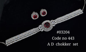Cz Choker 03204 - KRISHNA'S SWETA JEWELLERY