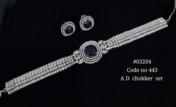 Cz Choker 03204 - KRISHNA'S SWETA JEWELLERY