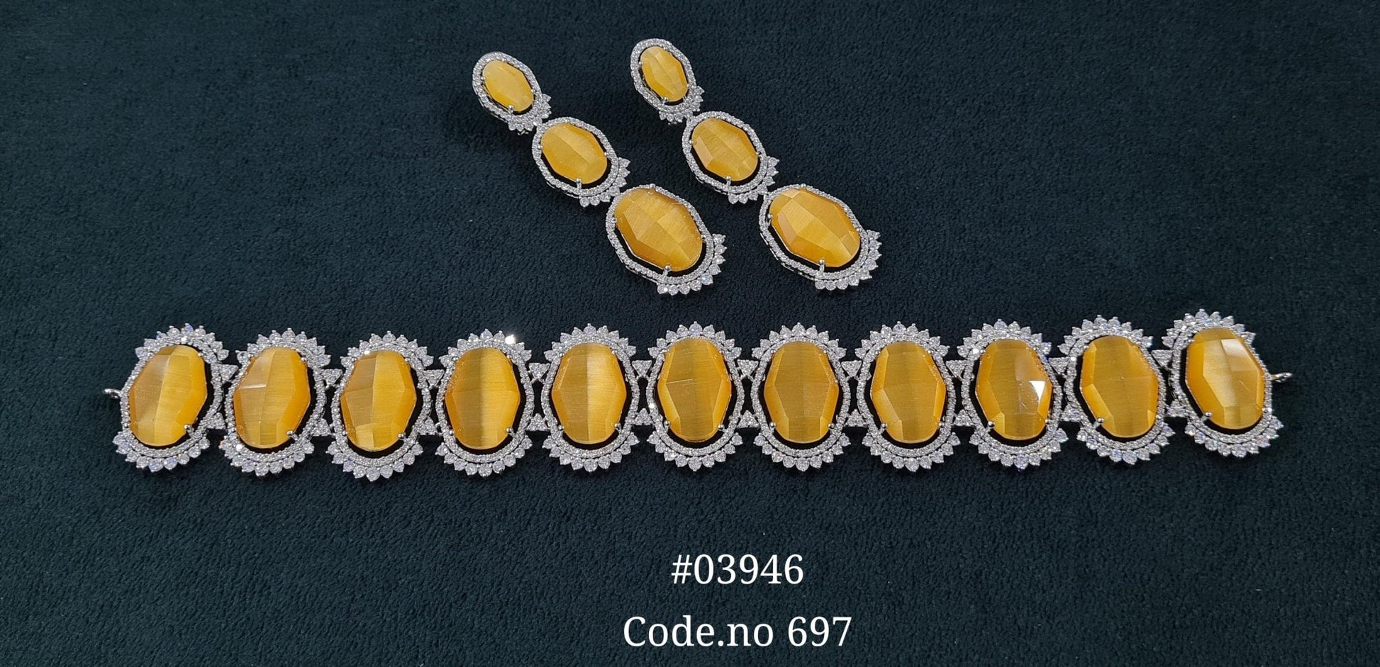 Cz Choker 03946 - KRISHNA'S SWETA JEWELLERY