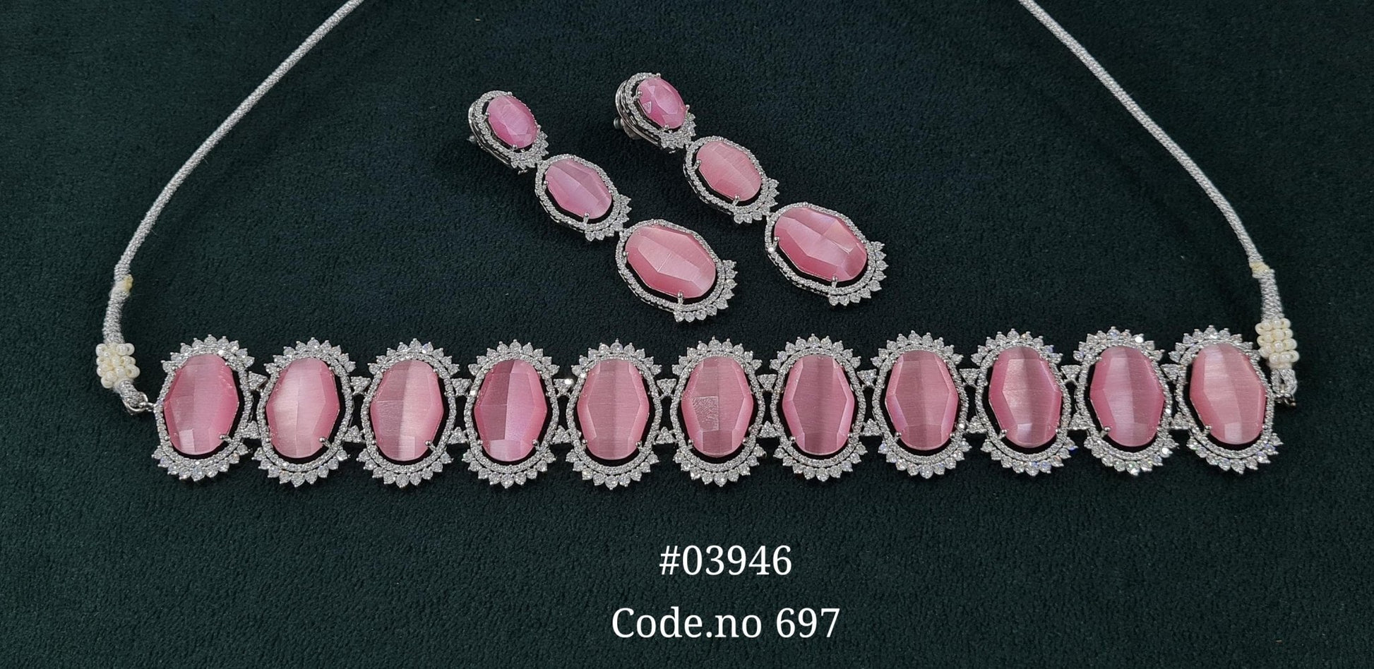 Cz Choker 03946 - KRISHNA'S SWETA JEWELLERY