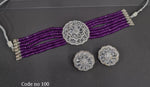 Cz Choker 03962 - KRISHNA'S SWETA JEWELLERY