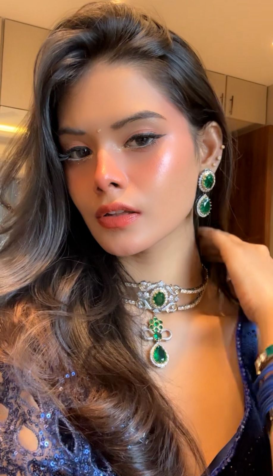 Cz Choker 04086 - KRISHNA'S SWETA JEWELLERY