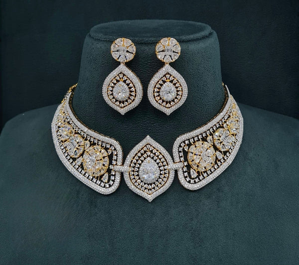 Cz Choker 04544 - KRISHNA'S SWETA JEWELLERY