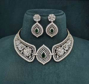 Cz Choker 04544 - KRISHNA'S SWETA JEWELLERY