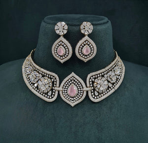 Cz Choker 04544 - KRISHNA'S SWETA JEWELLERY