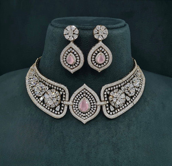 Cz Choker 04544 - KRISHNA'S SWETA JEWELLERY