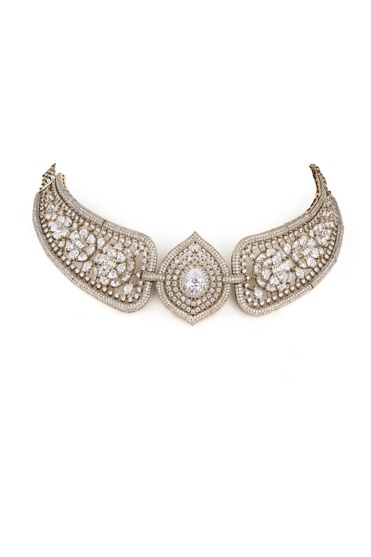 Cz Choker 04544 - KRISHNA'S SWETA JEWELLERY