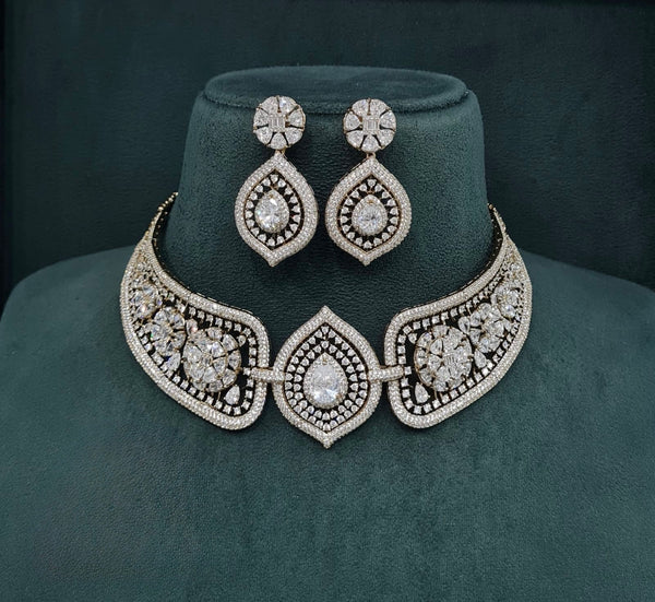 Cz Choker 04544 - KRISHNA'S SWETA JEWELLERY