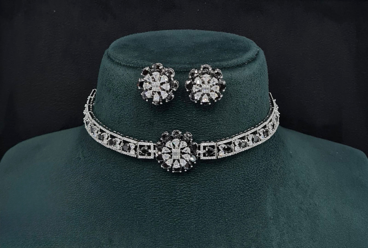 Cz Choker 10093 - KRISHNA'S SWETA JEWELLERY