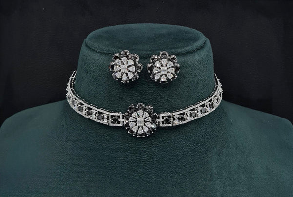 Cz Choker 10093 - KRISHNA'S SWETA JEWELLERY