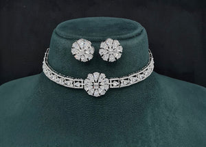 Cz Choker 10093 - KRISHNA'S SWETA JEWELLERY