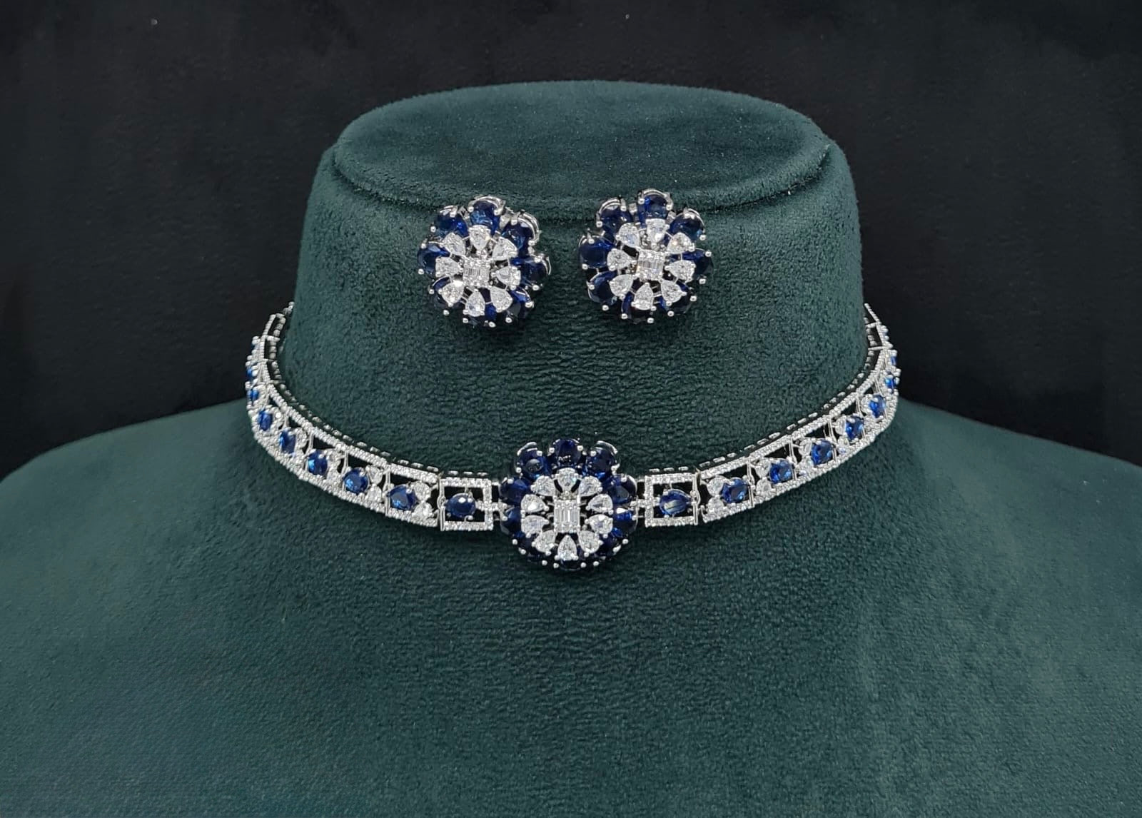 Cz Choker 10093 - KRISHNA'S SWETA JEWELLERY