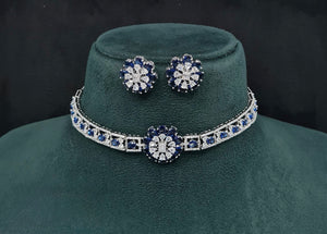 Cz Choker 10093 - KRISHNA'S SWETA JEWELLERY